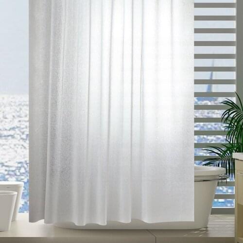 Transparent matte shower curtains peva material plastic shower curtain waterproof mold proof bath screens bath accessories decpr