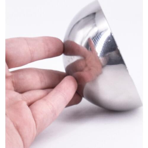 3.5" 4" 133mm 159mm Outer Diameter Sanitary Butt Welding Half Ball End Cap SUS 304 Stainless Homebrew Beer 2mm Wall Thickness