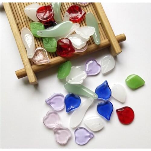 High Quality Charm Crystal Beads Czech Crystal Petal Gradient Color Tear Drop Bead Cross Hole Crystal Beading For DIY Decoration