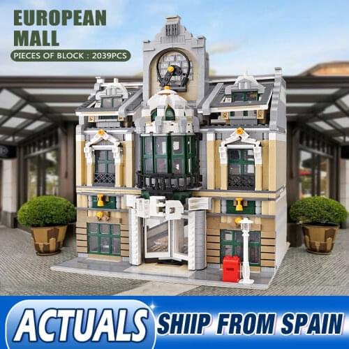 Yeshin 0922 MOC City Streetview Series Grand Emporium Build Wedding Hall Model Building Blocks Bricks Kids Toy Christmas Gifts