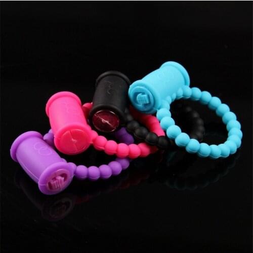 1Pcs Men Masturbation Vibrators Delay Lock Fine Penis Sets Silicone Sex Toys Vibration Ring Adult Game Sex Products Penis Toys