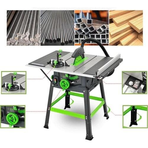 10 inch table saw multifunctional woodworking sliding table saw electric circular saw cutting machine power tool