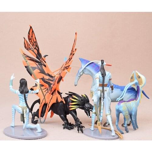 6pcs/set Movie Avatar 2 Characters Neytiri & Jake PVC Figure Kids Birthday Gifts Model Toys
