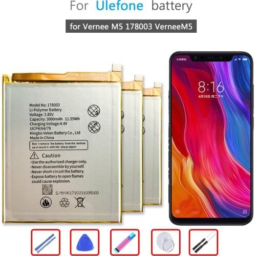 Battery 3000mAh For Vernee M5 178003 VerneeM5 Mobile Phone Li-ion Bateria