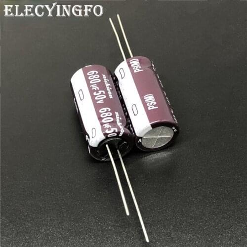 5pcs/50pcs 680uF 50V680uf NICHICON PS PW Series 12.5x25mm Low Impedance 50V680uF Aluminum Electrolytic capacitor