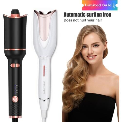 Automatic Hair Steam Curler Ceramic Curling Iron Salon Professional Car Rotating Styling Steamer Spray Curl Spiral Roller Iron