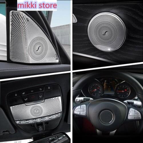 Car Gearshift Air Conditioning CD Panel Door Armrest Cover Trim Sticker Auto Accessories for Mercedes Benz C Class GLC W205 X253