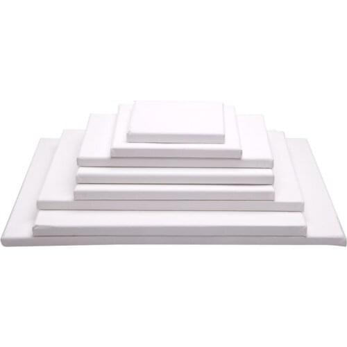 White Blank Square Artist Canvas Wooden Board Frame For Primed Oil Acrylic Paint