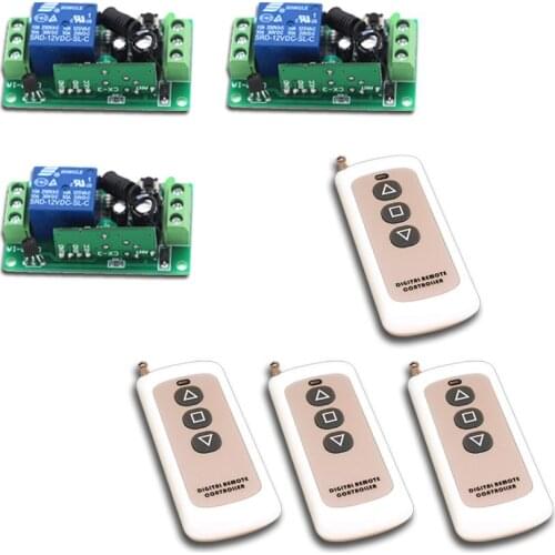 DC 12V 24V Wireless Remote Switch 10A Remote Control Switch Teleswitch Radio Control Switch Relay Transmittter 315Mhz 433Mhz