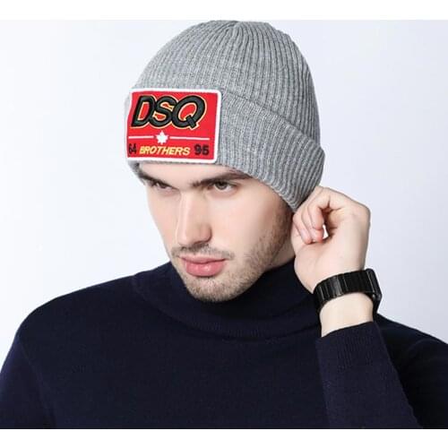 Brand DSQICOND2 DSQ 64 brothers 95 letter embroidery ski hat Autumn and winter warm men women knitted hats Beanie cap