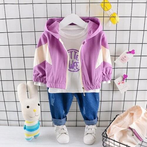 Spring Autumn Boys Sport Clothes Children Fashion Patchwork Hoodies Shirts Pants 3Pcs/Sets Girls Kids Cotton Casual Tracksuits
