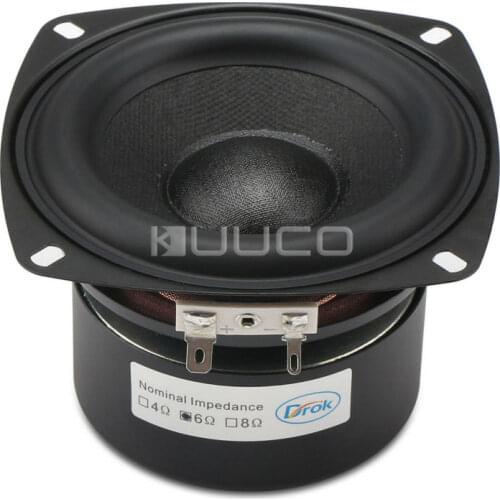 DIY Loudspeaker Hi-Fi Audio Speaker 40W Antimagnetic Stereo Woofer Speaker 4-inch 6 ohms Subwoofer Speaker Bass Speaker