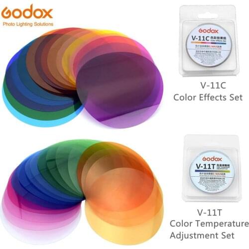 Godox V-11C V11C or V-11T V11T Color Filters for AK-R16 or AK-R1 Compatible For Godox V1 Flash Light Speedlite