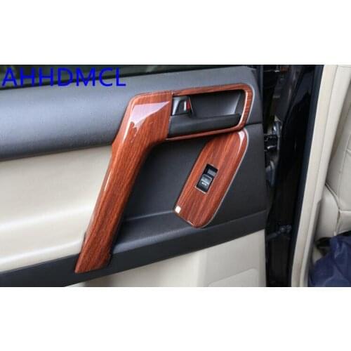 Car Interior Mouldings Modification Decorative Trim Frame Interior Sequins Wooden Color For Prado 2010 2011 2012 2013 2014 -2017