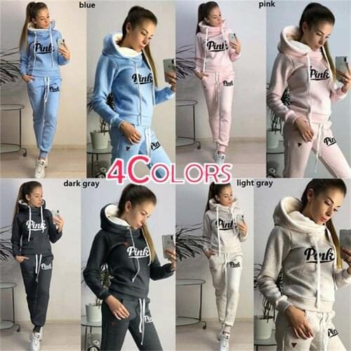 2021 Spring And Autumn Women Hoodie Set Fashion Sport Suits Ensemble Femme 2 Pieces Hooded Sweatshirts Long Pants Sport Conjunto