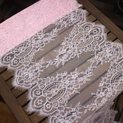 40cm width Fashion High Quality Handmade DIY Red Green Purple Pink Eyelash Lace Trimming,chantilly lace fabric