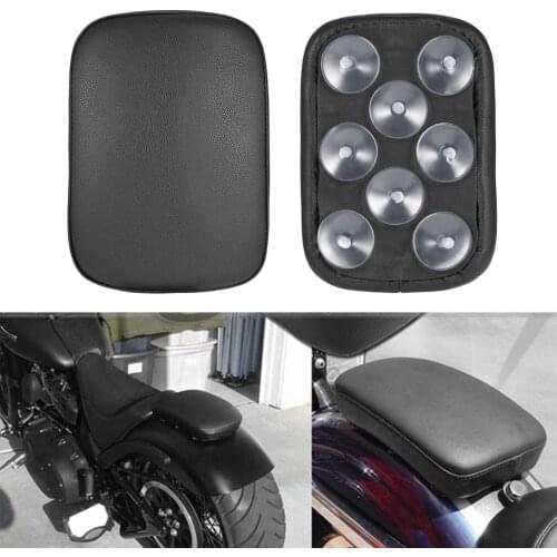 Lightweight Durable Motorcycle Accessories Rectangular Pillion Passenger PAD Seat 8 Suction CUP Custom NEW