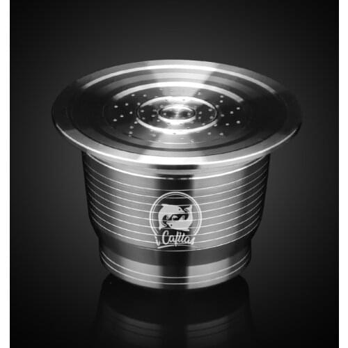For Nespresso Refillable Coffee Capsule Pods Espress Capsulas Filter Recargables Stainless Steel Metal Dolce Gusto Cafeteira