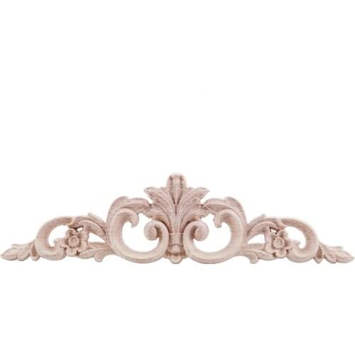 New New 1pcs Wood Oak Carved Corner Onlay Applique Furniture Home Decor(20*5cm)