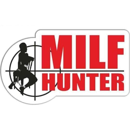 Personality Milf Hunter Mom Mother Sex Porn Car Creative Sticker Anime Decal Waterproof Good Quality Apply To Car Window Laptop