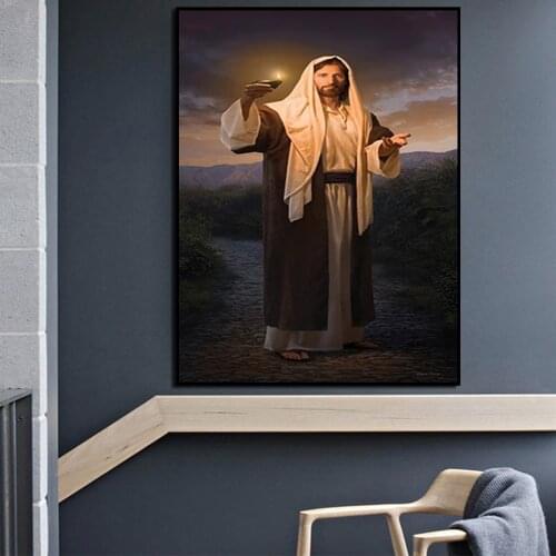 Jesus God Poster Charity Is The Pure Love Of Christ Paintings On Canvas Modern Art Decorative Wall Pictures Home Decoration