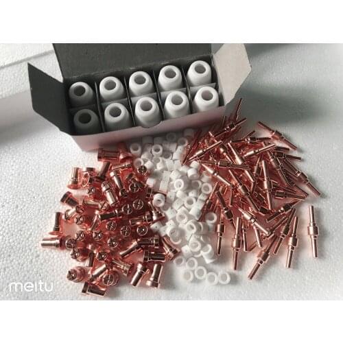 PT-31 LG-40 Air Plasma Cutting Cutter Torch Consumables Extended Nozzle TIPs Fit LGK40 CUT40 CUT-50D CT-312 Cutting knife 190PK