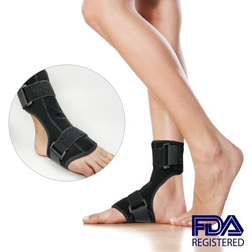 Adjustable Drop Foot Brace Orthosis Plantar Fasciitis Dorsal Splint Support Ankle Orthotic Stabilizer Brace Achilles Tendinitis