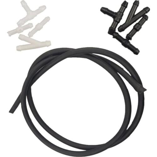 28TB 5pcs/Set Universal Car Windshield Washer Nozzle Fluid Water Hose Tube Connectors