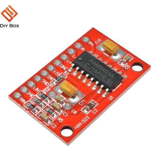 PAM8403 amplifier for speakers 3W+3W Mini Digital Power Amplifier Board Audio Speaker Module DC2.5-5.5 V Supply Dual Channel