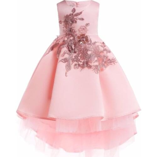 Embroidered Baby Girls Princess Dress Girls Birthday Party baptism Wedding Dresses 2018 Elegant Evening Dress Baby Girl Clothes