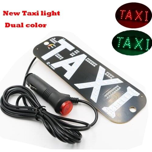 YSY 10x Taxi Panal LED Light dual colors Car Windscreen Cab indicator Sign Windshield Taxi day Lamp DC12V