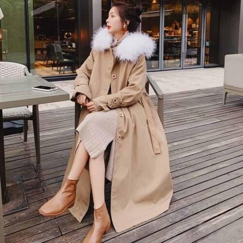 Women Blend Autumn Winter Turn-Down Collar Long Wool Coat Female Warm Jacket Vintage Female Overcoat Casual Windbreake Outwears