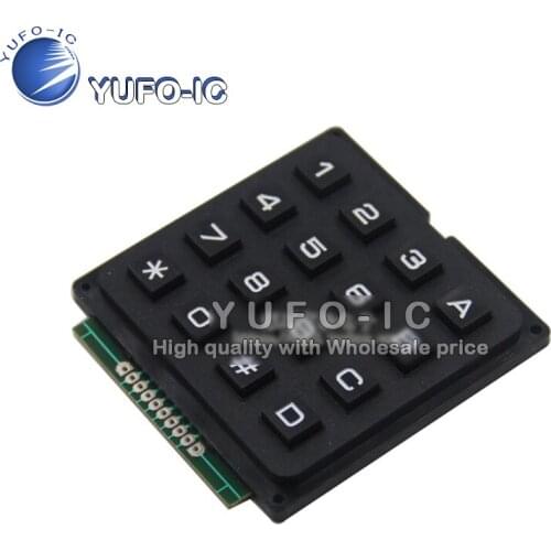 1 chip microcomputer keyboard keys 4*4 4 x4 matrix keyboard 16 key industrial keyboard inA scan