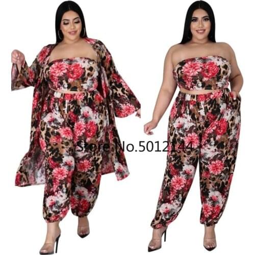 3PCS Dashiki Traditional African Clothing 3 Piece Set Women Africaine Print Bodycon Tops Coat And Pants Sets African Clothes