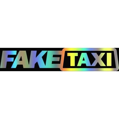 40547# Die-Cut Vinyl Decal FAKE TAXI Car Sticker Waterproof Auto Decors on Car Body Bumper Rear Window