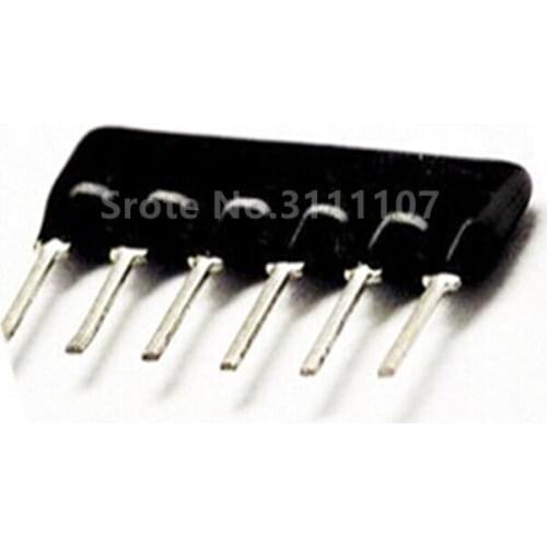 50PCS DIP Exclusion 6pin 4.7K 4K7 ohm A472J 4.7KR 6 PINS Network Resistor array A06-472J