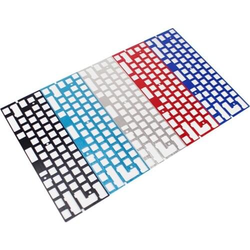 60% CNC Anodized Aluminum Drawing Process Positioning Plate Universal Mechanical Keyboard Position Plate Compatible GH60 AMJ60