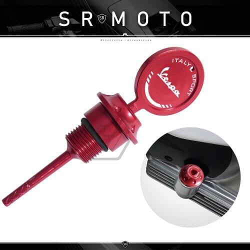 Motorcycle Accessories Oil Filler Cap with Dipstick Case for VESPA GTS 200 250 300 2013-2017