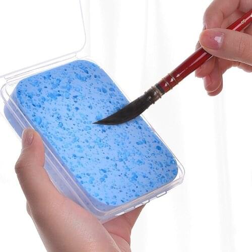 Watercolor Painting Sponge Boxed Moisturizing Special Water Chalk Sponge Strong Water Absorption Cleaning Tool Art Supplies