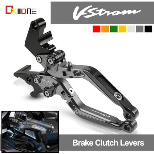 For Suzuki V-STROM 1050 XT Motorcycle Aluminum Adjustable Folding Brake Clutch Levers VSTROM 1050 1050XT 2020 2021 Accessories