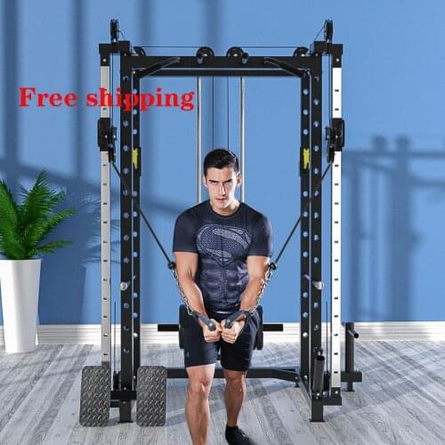 Free shipping gantry fitness home small bird training equipment high pull down fitness equipment set combination equipment squat