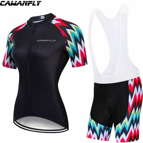 Cawanfly Woman Racing Bike Clothing Bicycle Clothes Summer Cycling Clothing Hombre Maillot Ropa Ciclismo Downhill Bike Wear