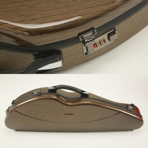 Coffee 4/4 Violin Case Compound material, Strong Hard Case,with coded lock