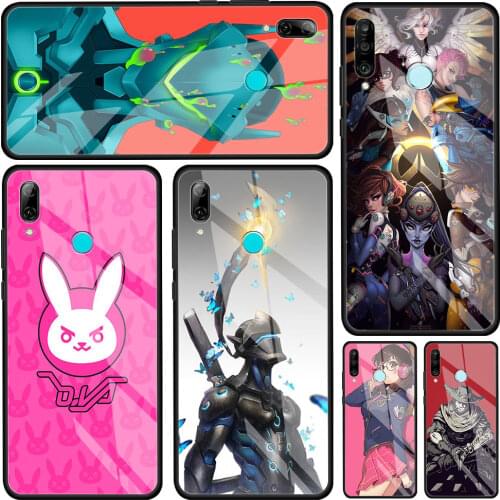Hot Overwatch ow Game Tempered Glass Phone Case for Huawei P30 P40 Pro P20 Lite P Smart Z Y7 Y9 Y6 2019 for Honor 8X 20 9X Cover
