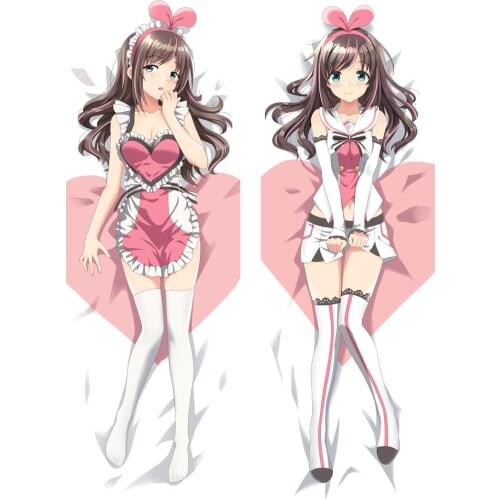 Gobsk 2020-March update Anime Youtuber Kizuna AI Dakimakura Body Pillow Case Hugging Body Pillow Cover Case