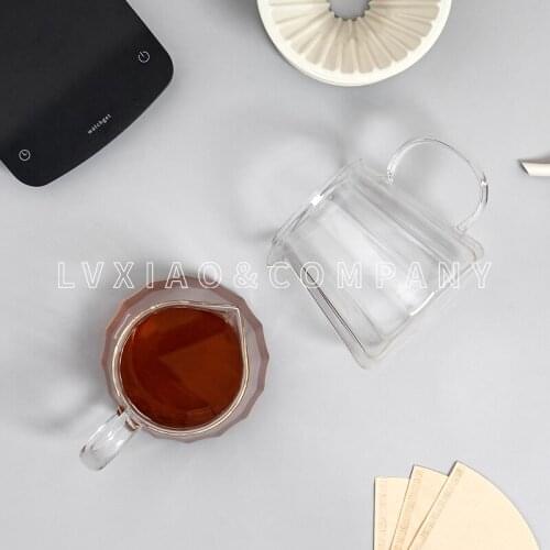 Watchget Coffee Server Heat Resistant Glass Tea Pot Manual Pour Over Coffee Maker 400ML