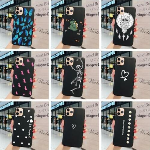 Cartoon Cute Carcasas For Iphone 5 5s se 6 6s 7 8 Plus X XR MAX 11 12 13 Pro Mini Butterfly Bones Love chrysanthemum Case Cover