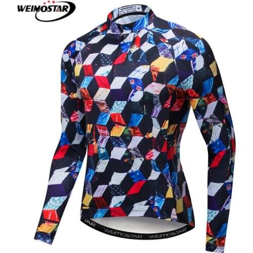 Mens Pro Autumn Cycling Jersey Longt Sleeve Bicycle Jersey Maillot Ciclismo Road MTB Bike Cycling Clothing Uniform Cycling Wear