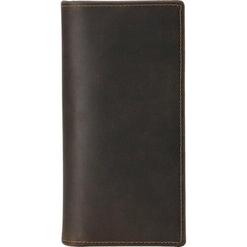 Man standard wallets crazy horse leather 2018 new fashion men brand vintage genuine leather wallet card& ID holders money clips