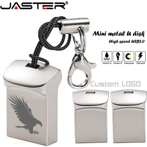 JASTER New mini USB flash drive ultra memory stick pen drive 4GB 16GB 32GB 64GB флешкарта usb Pendrive flash drive with rope